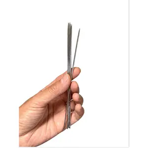 Pack of 5 - 6” stainless steel needles for candle making sewing stitching - wick holders - candle needle - mold pin