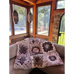 Jumbo crochet blanket