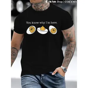 Retro Thanksgiving Dinner You Know Why I'm Here Deviled Egg T-Shirt