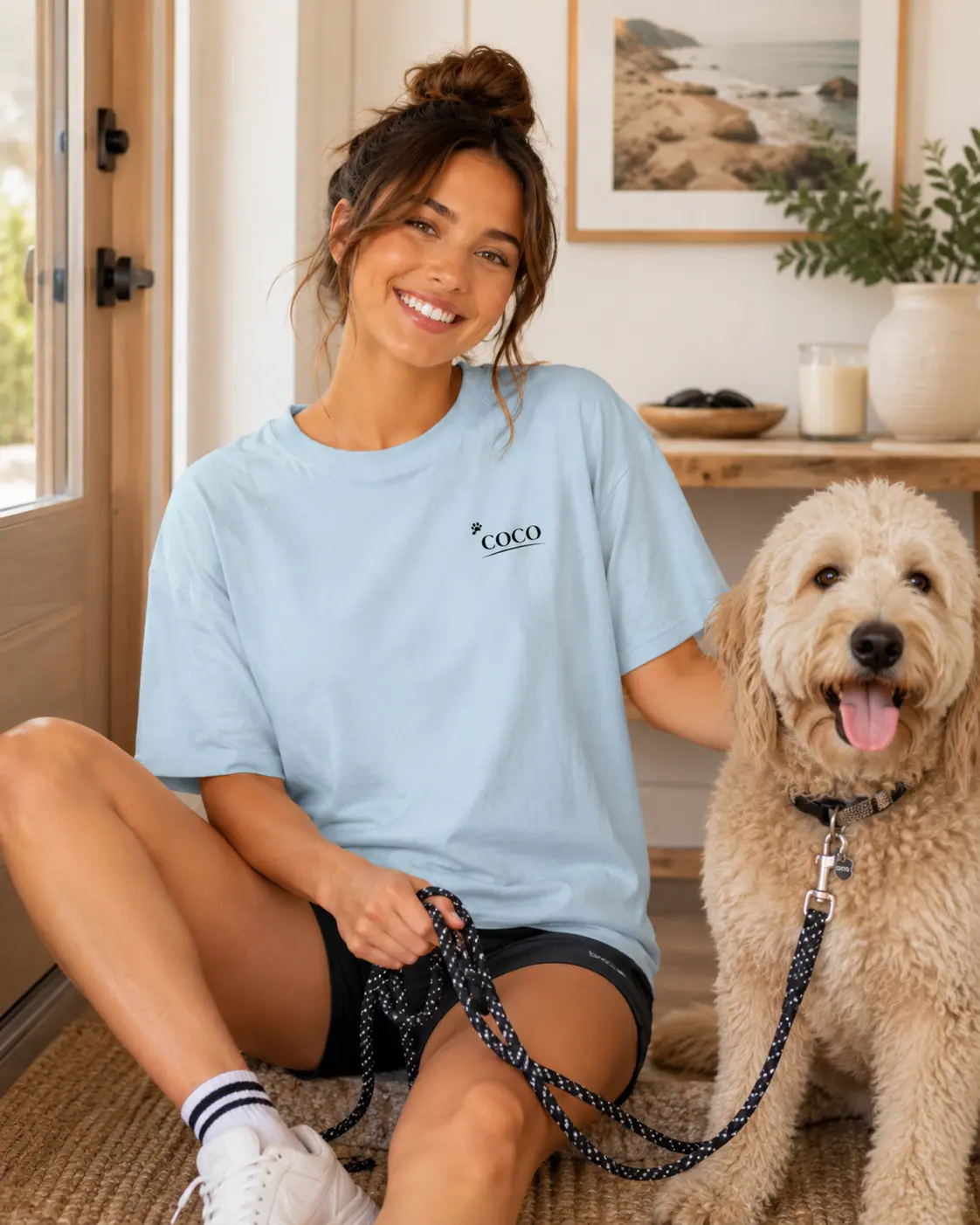Coco logo chest print T-shirt | minimalist brand tee