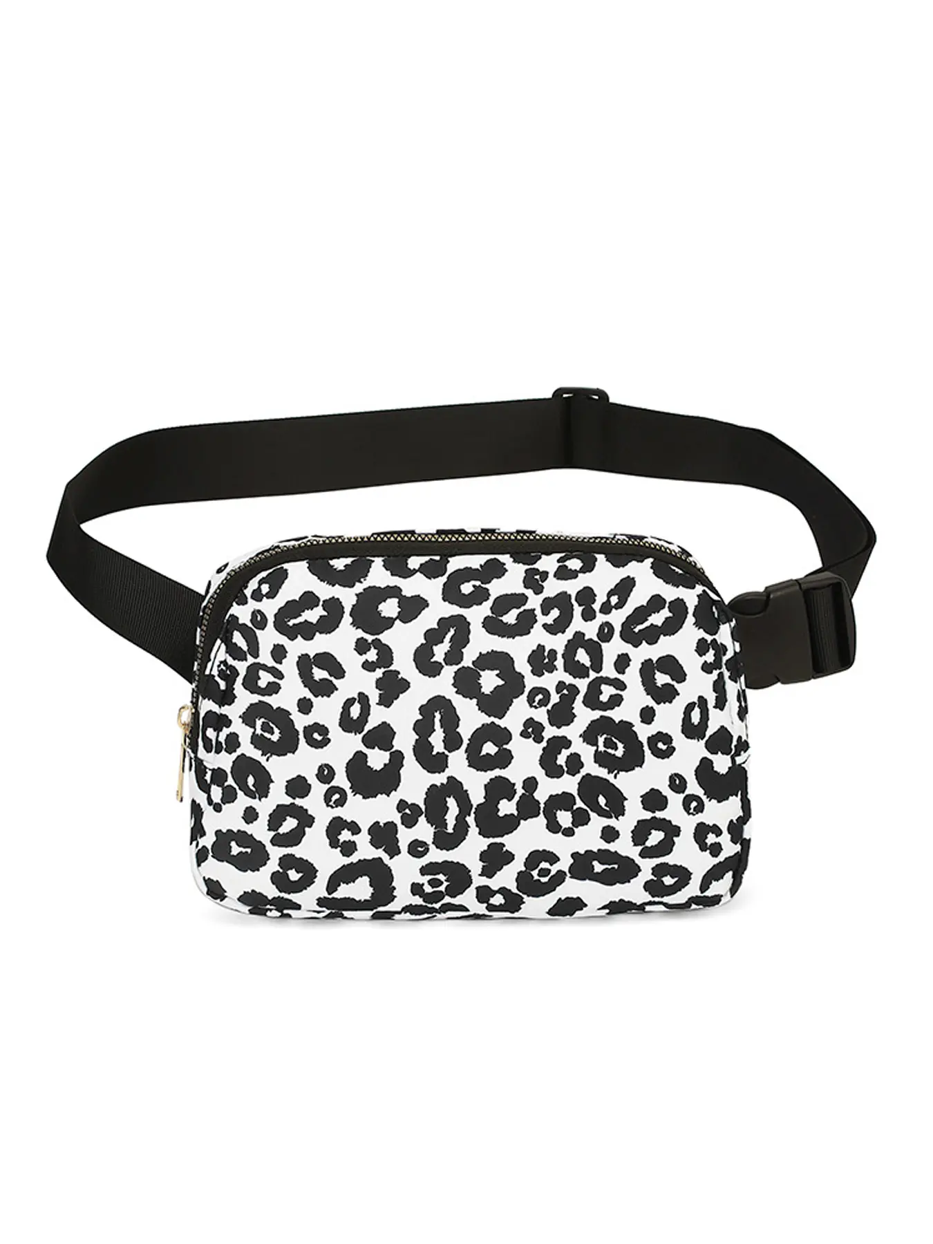 Black and white leopard print