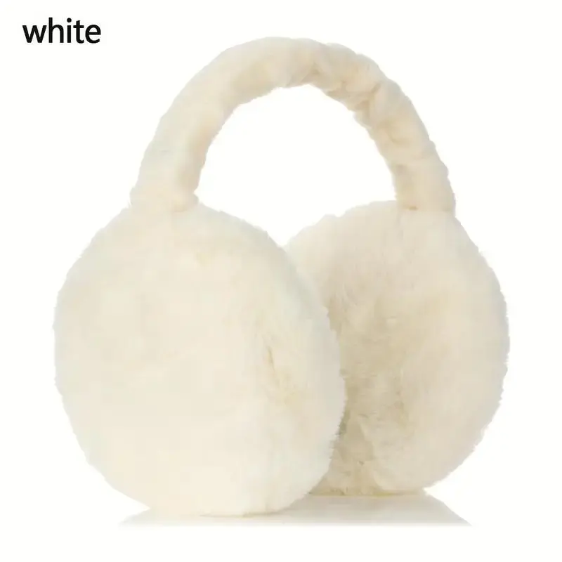 Unisex Soft Plush Ear Warmer, Foldable Winter Headband, Comfortable Cold Protection, Ideal for Outdoor Sports, Fall & Winter Accessories
