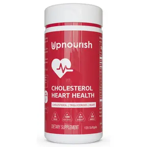 Anti-Choresterol – Citrus Bergamot Heart Support with CoQ10, Plant Sterols & Black Garlic, 120 Softgels – by UpNourish