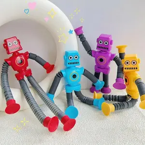 DIY Deformable Robot Toy, 4 Counts/set Creative Cute Robot Toy, Sensory Stress Relief Toy for Kids, Party Gift for Boys & Girls