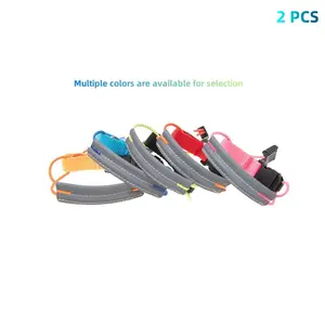 High-Visibility Reflective Cycling Leg Straps Set, Adjustable Velcro, Anti-Slip Silicone Strip, Quick-Fix, Suitable for Men and Women