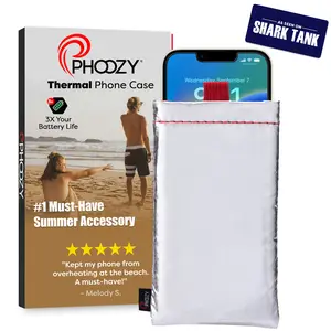 PHOOZY Thermal Phone Case - Apollo Series: Cell Phone Pouch Prevents Overheating from Sun Exposure, Extends Battery Life, Provides Drop Protection and Floats in Water
