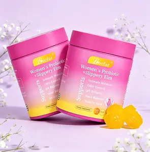 Her Juicy Feminine Probiotics Gummies for Women – All-in-One pH Balance & Dryness Support with Slippery Elm, Prebiotics & Lactobacillus Blend – Hawaiian Pineapple Flavor, 60 Count