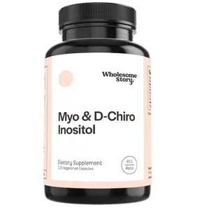 Wholesome Story Myo-Inositol & D-Chiro Inositol Supplement for Women | Fertility Supplements for Hormonal Balance & Ovarian Health Support | Myoinositol | Ideal 40:1 Ratio | 30 Servings