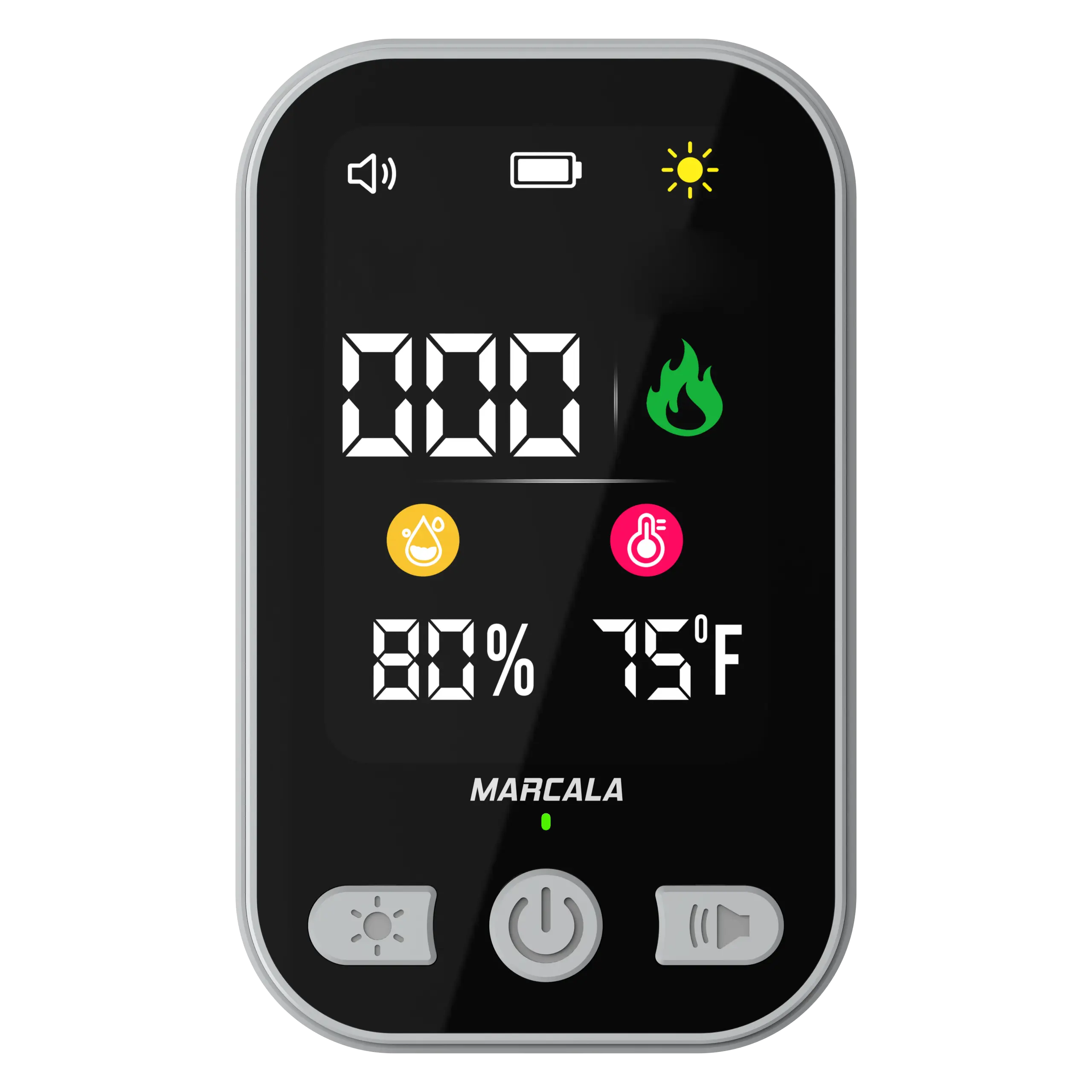 Portable Detector 4-in-1 with Natural Gas & Temperature Humidity Sensors, Plug-and-Play Design, High-Definition Display, Accurate Alerts, Ideal for Kitchen, Garage, RVs & Apartments