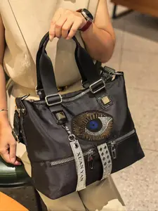 Women's Street Trend Big Eye Design Handbag, Fashionable Large Capacity Tote Bag, PU Tote Satchel, Casual Trendy Shoulder Bag for Daily Use, Casual Trendy Purses, Unique Bags