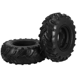 [fathers day gift]2026 New 2pcs 25*10-12 2 Set 12in Wheels Rims 12x7, 25x10-12 Tires 6-Ply All-Terrain Tire, 4x110mm, 4 Lug Hole, 4+3 Offset, 60mm Centrol Hole, 14.3mm Bolt Diameter, 25x10x12 ATV Tire With Rim Compatible with ATV UTV