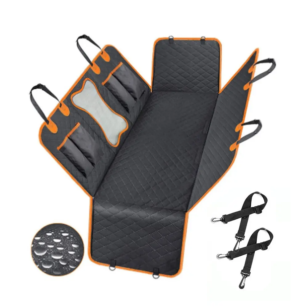 Waterproof Pet Car Seat Cover, Dog Car Seat Pad Hammock Cover, Rear Protection, Side Flap Design, Non-Slip Waterproof Dog Seat Cover, Seat Protector Mat, Waterproof Seat Protectors
