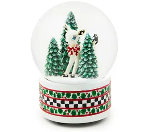 MacKenzie- Childs Cozy Christmas Snow Globe
