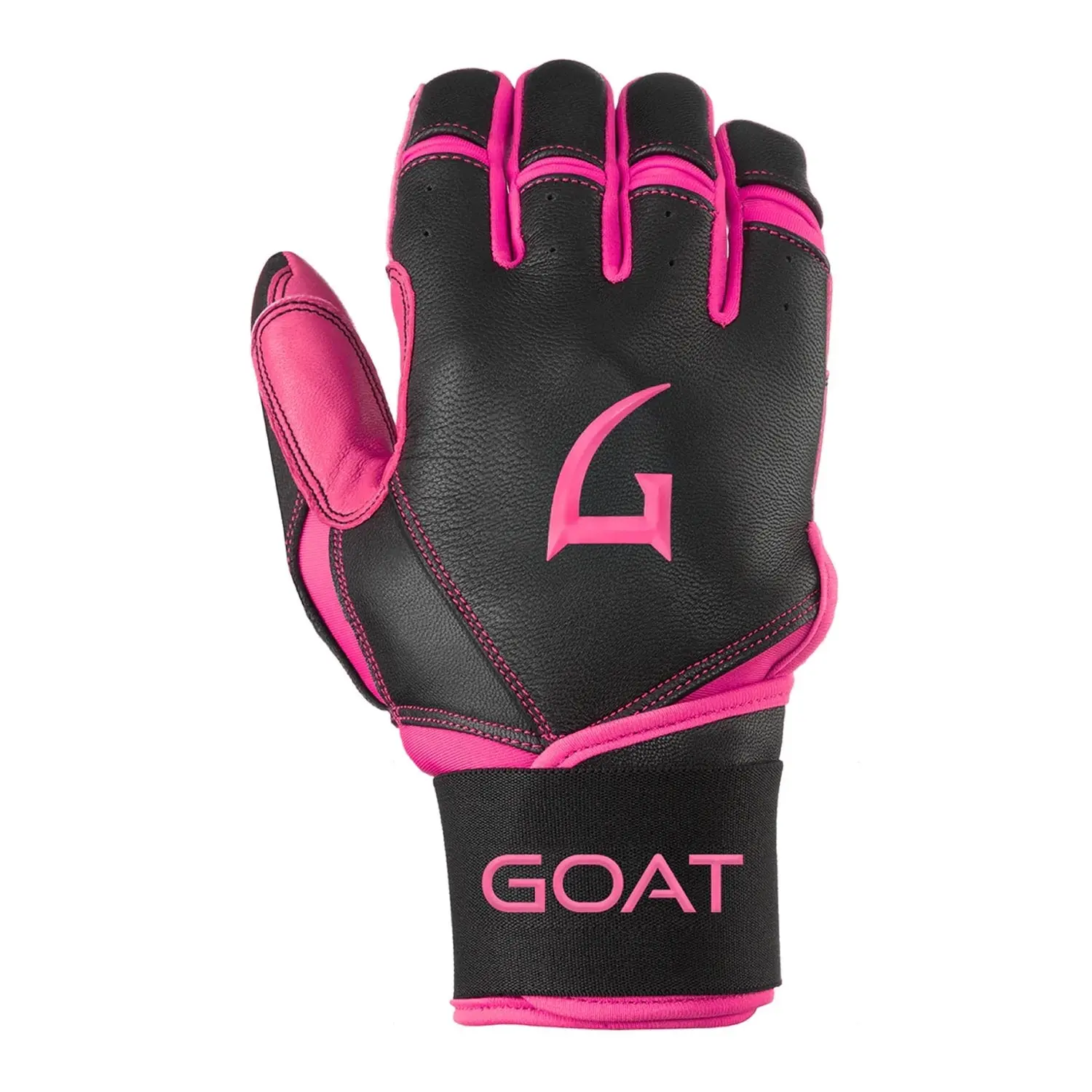 Origin Series Long Cuff Black and Pink Batting Gloves Origin Series Long Cuff Black and Pink Batting Gloves