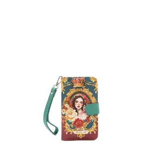 NL SIGNATURE PHONE CASE AND WALLET WRISTLET THE QUEEN