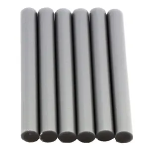 Color Stik 4" Full Size Metallic Silver Hot Glue Sticks - 6 Pack