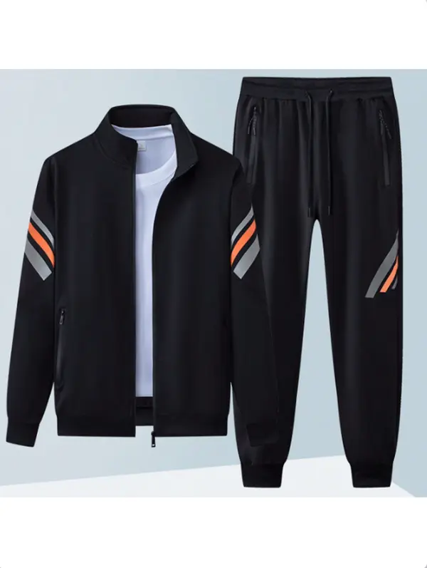 Men's 2-Piece Athletic Sweatsuit Set - Athleisure Set, Athletic Sports Clothing, Casual Fitness Wear for Gym Workouts & Fashionable Lounging