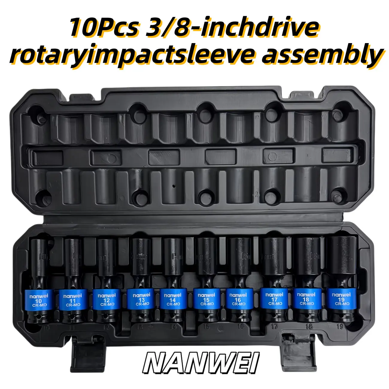 NANWEI 182PCS Mechanics Socket & Universal Magnetic Spark Plug Ratchet Wrench Set - 1/4", 3/8", 1/2" Drive, SAE/Metric, for Car Repairs, DIY, Drywall