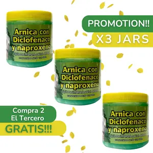 VIRAL Arnica Gel – 3x2 Special – Get 3 Pay 2 – 3 Pack (4.23 oz) – Herbal Muscle Massage & Recovery Gel – Soothing Natural Care