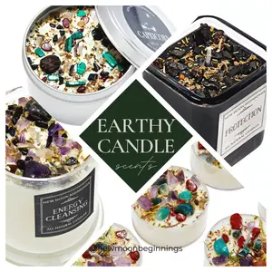 Earthy Candles - Soy Wax Candle - Fresh Earth Smell - Scented Tealights - Earthy Scent Candle Gift - Fragrant Soy Candles - Handmade!