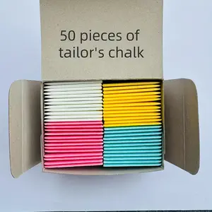 50PCS color invisible chalk, clothing fabric chalk marking tailor tailoring, high-temperature ironing disappearing, used for sewing, tailoring and production - bright colors - very suitable for precise pattern marking, sewing supplies, and production