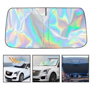 Foldable Anti-UV Windshield Sunshade for Sedan SUVs - Quick Setup & Smart Design - Blocks Sun Heat UV - Adjustable Size - Perfect Winter Gift - Automotive Exterior Accessories for Men & Women