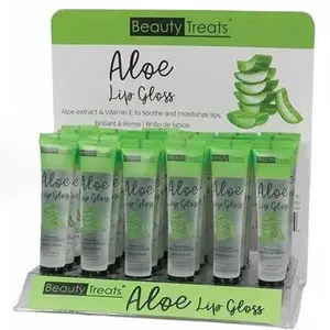 Beauty Treats Aloe Lip Gloss, Aloe Vera with Vitamin E Lip Makeup Sets Glossy Daily Lip Care Aloevera Moisturize Hydrate  Moisturizing Cosmetic