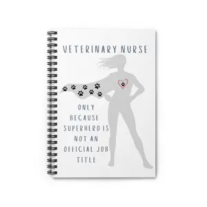 Funny Veterinary Spiral Notebook Ruled Line|Veterinary Tech|Vet Tech|Veterinary Nuse Notebook|Vet Notebook|Funny Vet Gift, Vet Gift|Vet Med