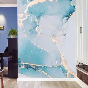 Marble Pattern Wall Sticker, 1 Roll Self-adhesive Wallpaper, Waterproof Removable Wall Decal, Wall Decor for Home Living Room Bedroom, Peel Stick Wallpaper, Decorative Wallpaper