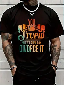 100% Cotton Funny Divorce Art For Men Divorced Marriage Divorcee T-Shirt Women's Men's Graphic Tee Crew Neck summer vacation Tops