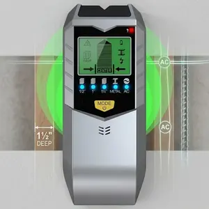 Professional Multi-Function Pipe and Cable Locator, High-Precision Wall Scanner, Portable Depth Measurement Tool, Handheld Hidden Wire Detector, Real-Time Structural Inspection Kit for DIY and Maintenance.