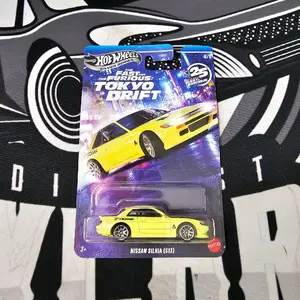 Hot Wheels Silver Series - Tokyo Drift - Nissan Silvia S13 Metal Base - 1:64 Diescat Model Toy Car