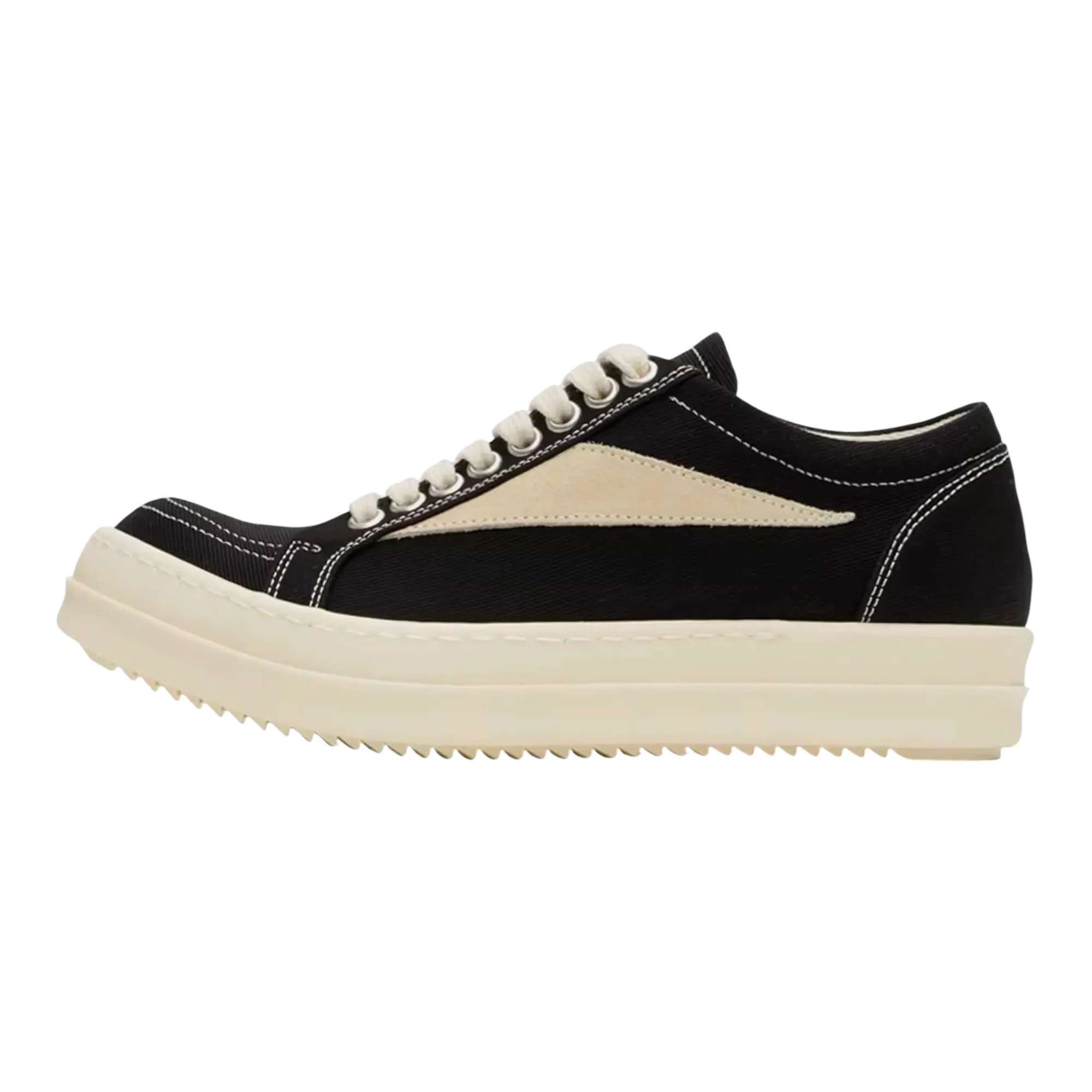 1245939 Rick Owens DRKSHDW Vintage Low Black/Milk Sneakers