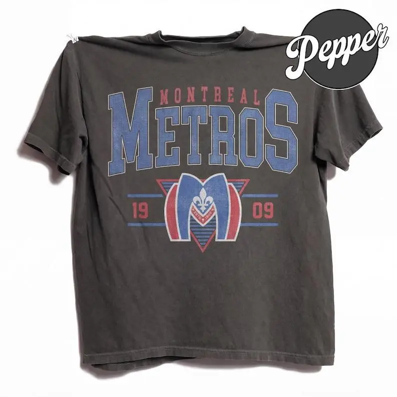 Retro 90s Montreal Metros Heated Rivalry Comfort Colors Pepper Tshirt