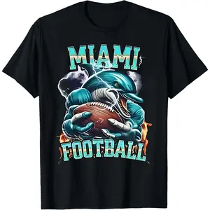 Vintage Dolphin Graphic Tee, Game Day Sports Fan Top, Cotton Streetwear Unisex T-Shirt,Unisex T-shirt
