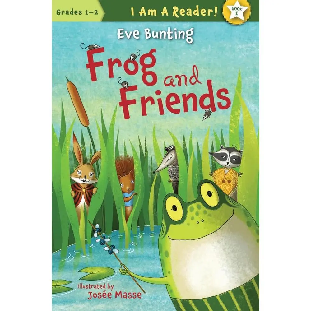 Frog and Friends: I AM A READER! Book 1 by Eve Bunting - Children's English Literature with Raccoon, Squirrel Characters, Beginning Reader Series