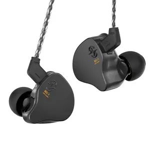 Ccz In-Ear Monitor Headphones Wired Earbud Style No Mic Iem HiFi Bass Audio with 1dd 1ba Wing 4n Ofc Cable for Musicians Singers Stage Studio Use Stereo Sound Headphone