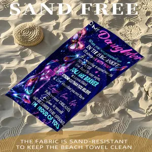 Super soft beach towel, enlarged and thickened, super absorbent polyester fiber, a must-have for outdoor beach vacations, portable quick drying bath towel, colorful solid color, lightweight picnic pad, beach sunscreen towel, travel and leisure blanket