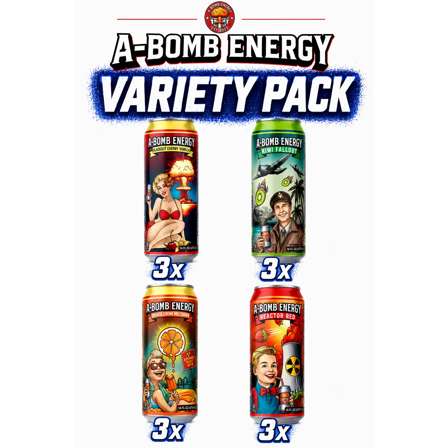A-Bomb Nootropic Energy Drink - 12 Pack