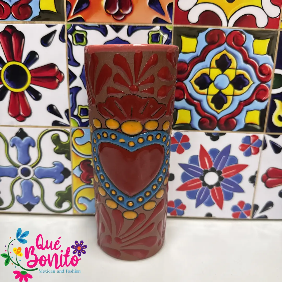Heart Red Cup for Water Hand Crafted Unique Styles