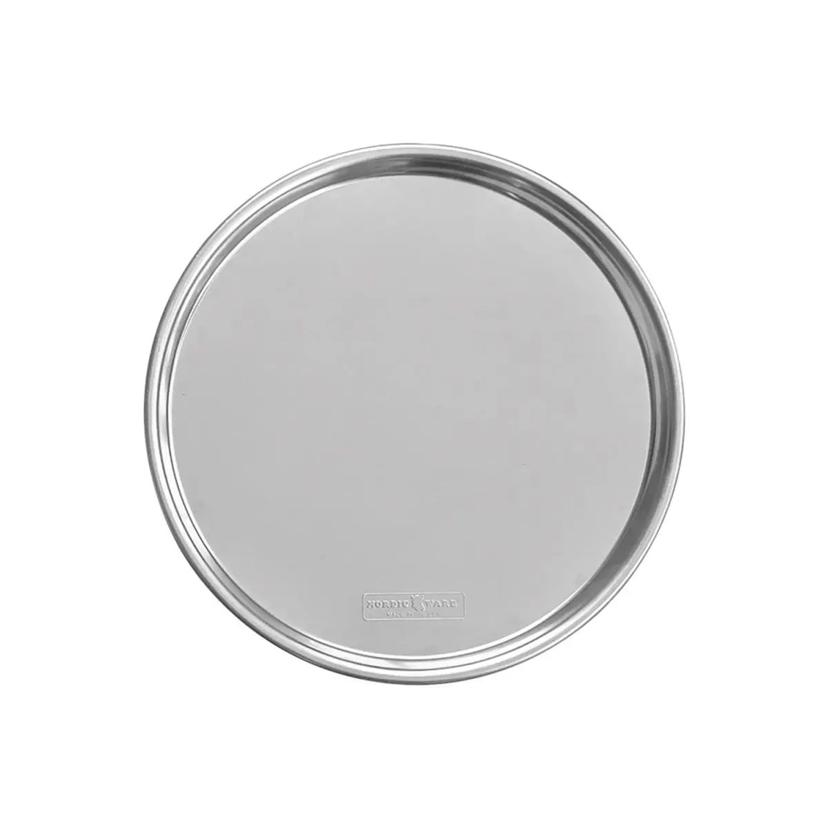 Northland Aluminum Products 6095040 Nordic Ware 15 in. Round Shape Bakeware Pizza Pan - Silver, Kitchen Baking Tray