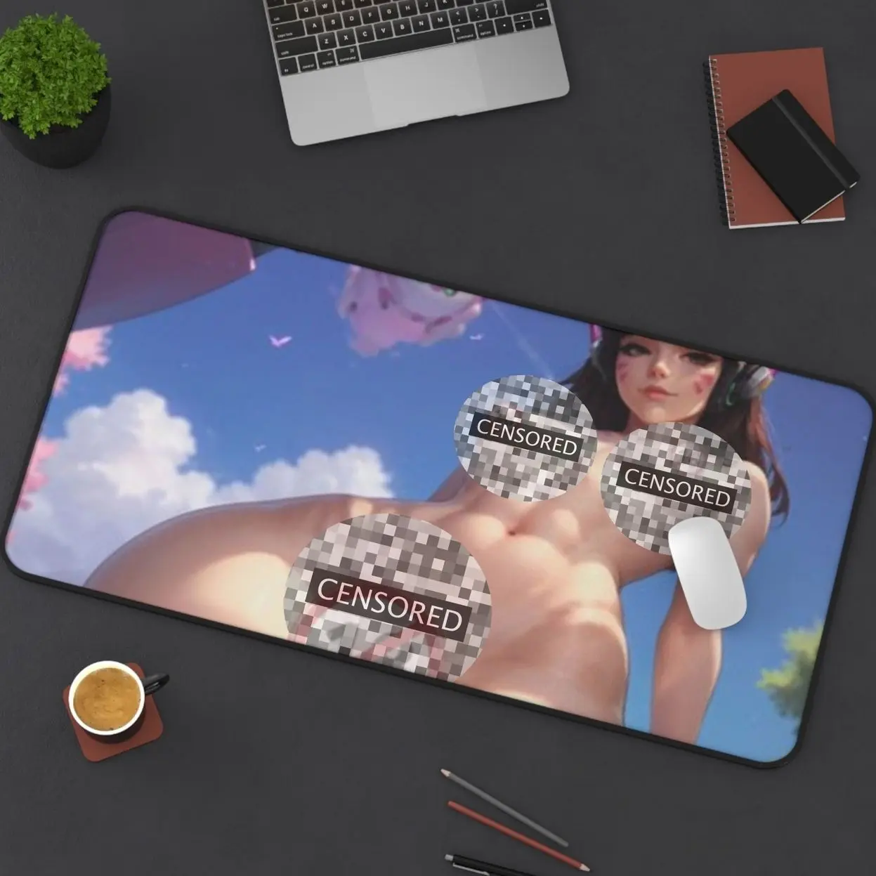 D.Va - Overwatch Waifu Large Deskmat Gaming Mousepad V2 Gift For Fans, Friends