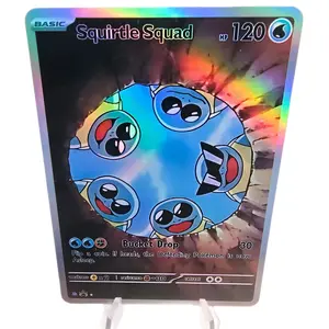 Squirtle Squad Custom Card - Rainbow Glass Holo - "Bucket Drop" Special Edition - Standard TCG Size