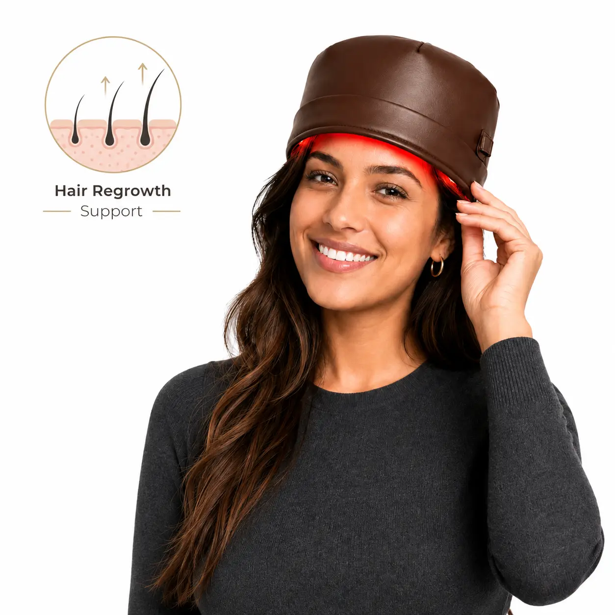 At-Home Laser Hair Cap, 82 Diodes 650nm Light, Comfortable 30-Minute Scalp Care for Men & Women