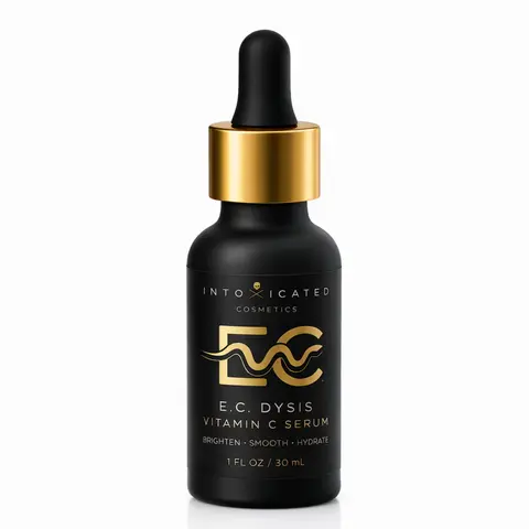 Intoxicated Cosmetics E.C.Dysis Vitamin C Serum with 15% L-Ascorbic Acid & Hyaluronic Acid for Brightening Firming and Hydrating Skin Smooth