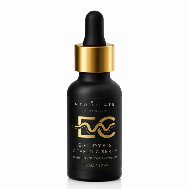 Intoxicated Cosmetics E.C.Dysis Vitamin C Serum with 15% L-Ascorbic Acid & Hyaluronic Acid for Brightening Firming and Hydrating Skin Smooth