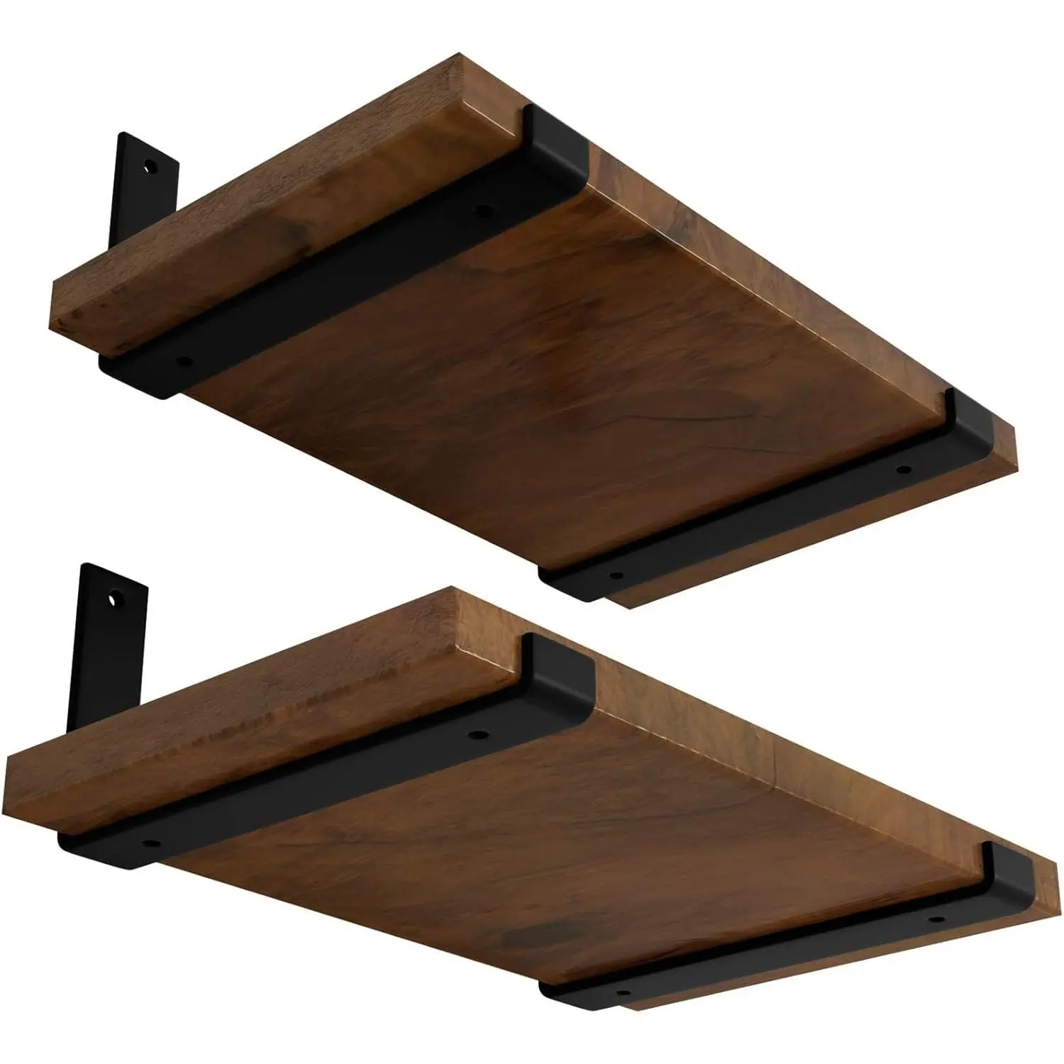 12 inch Shelf Bracket for DIY Floating Shelf, 1/5 inch Thick Heavy Duty Bracket, 4 Pack, 11.25" x 6" x 1.5"