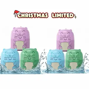 【Christmas Limited】Cute Bear shaped Toilet Cleaner - Gentle and Subtle Fragrance, Strong Cleaning Power | Mild Odor, No Excessive Odor, Effective and Simple Household Cleaning Tool, Essential for Cleaning the Bathroom