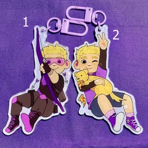 Reversible Hawkguy Acrylic Keychains
