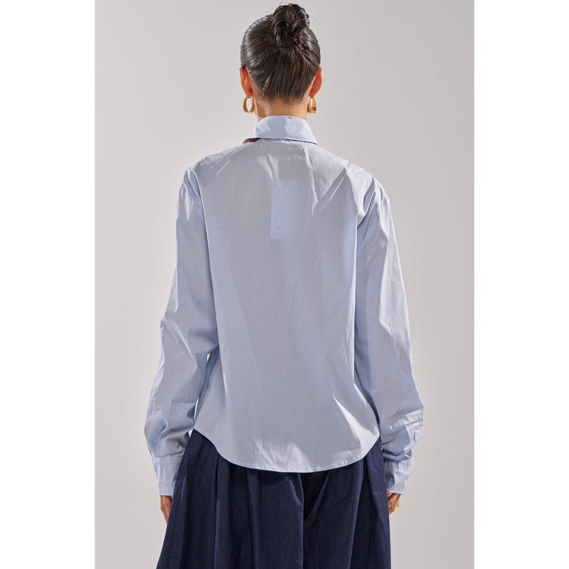 BUSINESS IN THE FRONT BUTTON DOWN